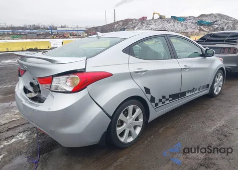 2013 Hyundai Elantra Limited from USA, damaged, VIN 5NPDH4AE2DH243622